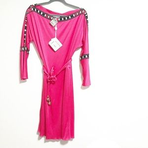 Emilio Pucci Pink Midi Dress with Super Fun Belt!